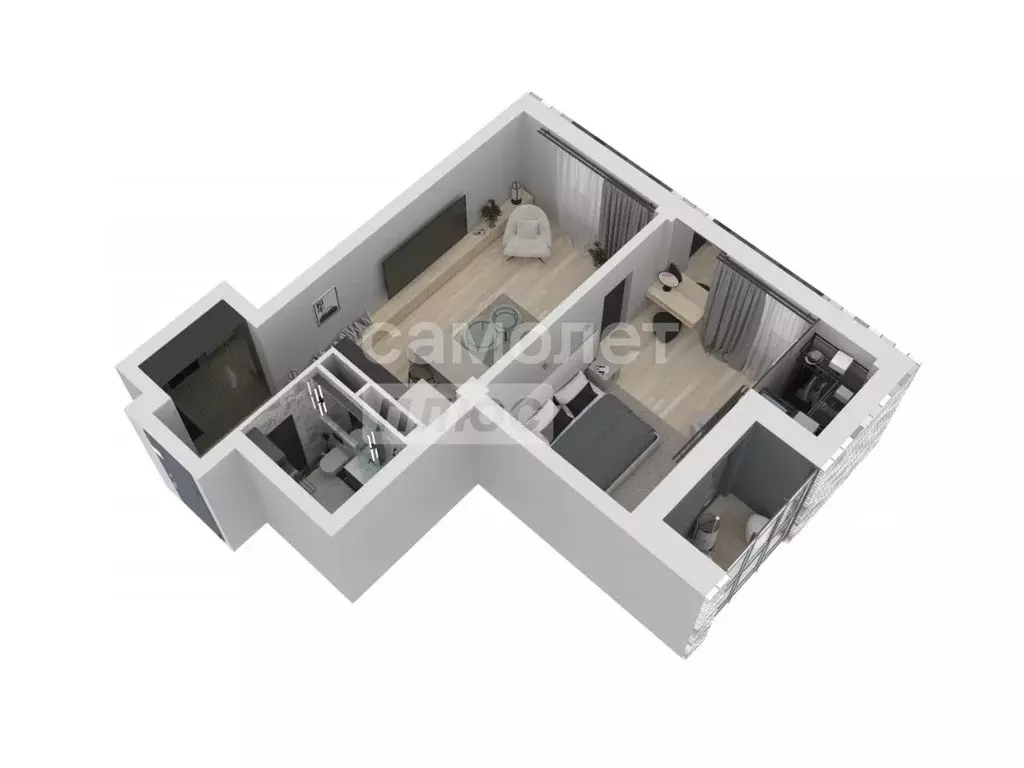 2-к кв. Татарстан, Нижнекамск ул. Мурадьяна, 22 (52.6 м) - Фото 1