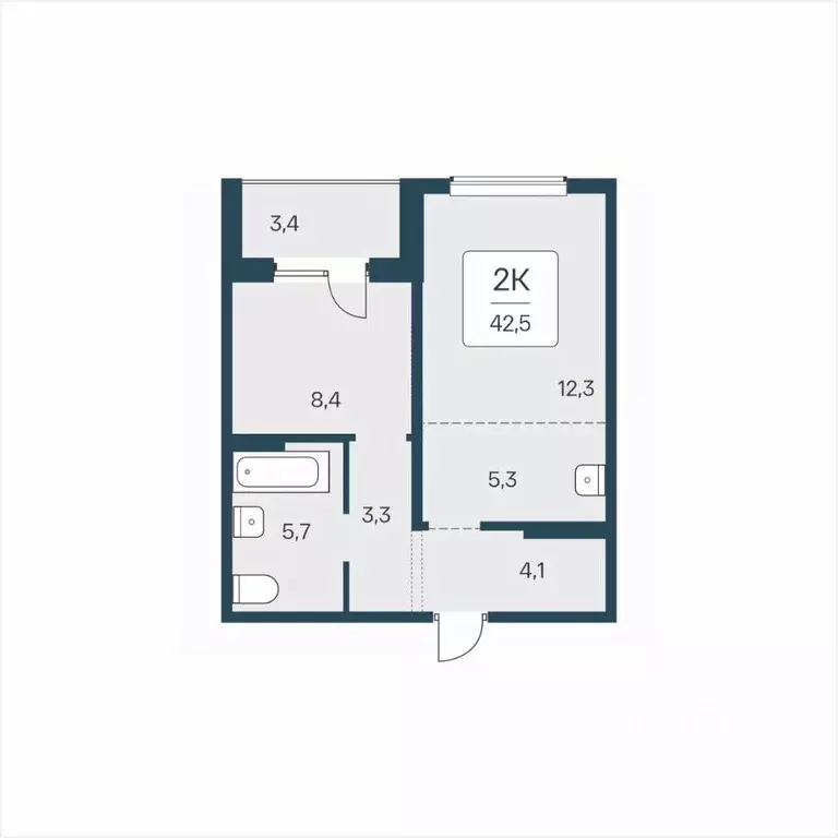 2-к кв. Новосибирская область, Новосибирск ул. Сибиряков-Гвардейцев, ... - Фото 1