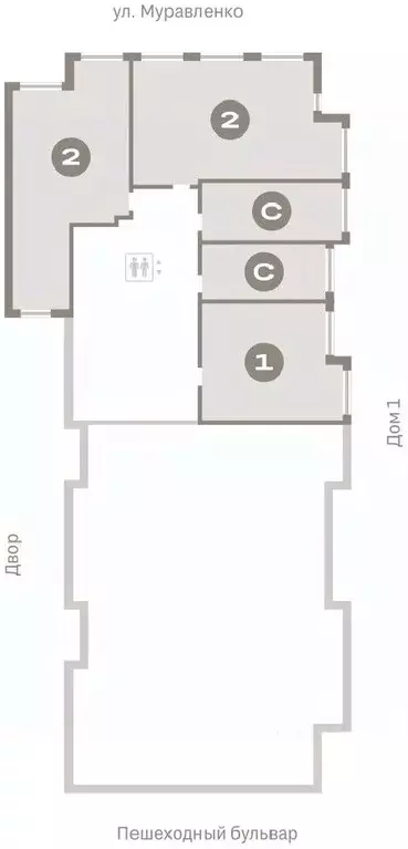 2-к кв. Тюменская область, Тюмень ул. Муравленко, 9к3 (69.87 м) - Фото 1