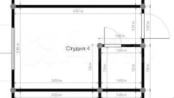 Апартаменты-студия, 13,1 м, 4/4 эт. - Фото 0