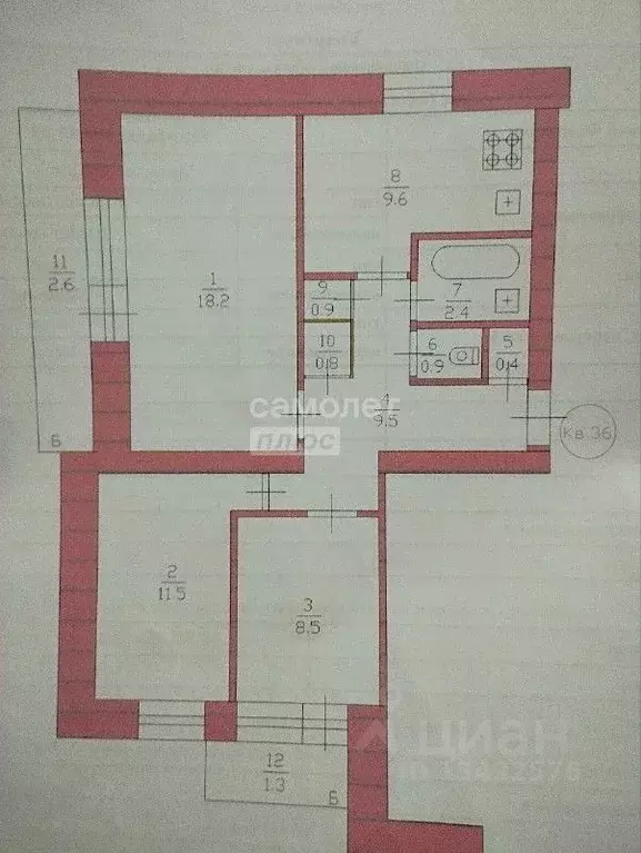 3-к кв. Марий Эл, Медведевский район, Шойбулакское с/пос, с. Шойбулак ... - Фото 2