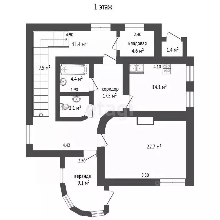 Дом в Крым, Ялта ул. Большевистская, 53 (185 м) - Фото 2