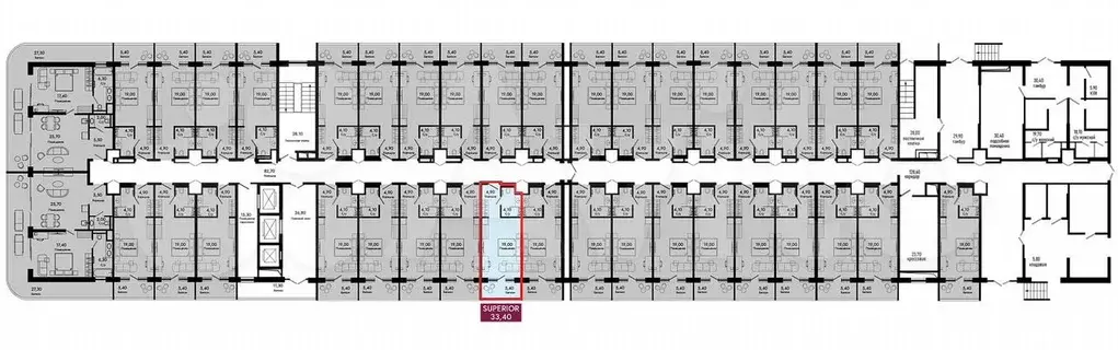 Квартира-студия, 33,4 м, 4/7 эт. - Фото 1