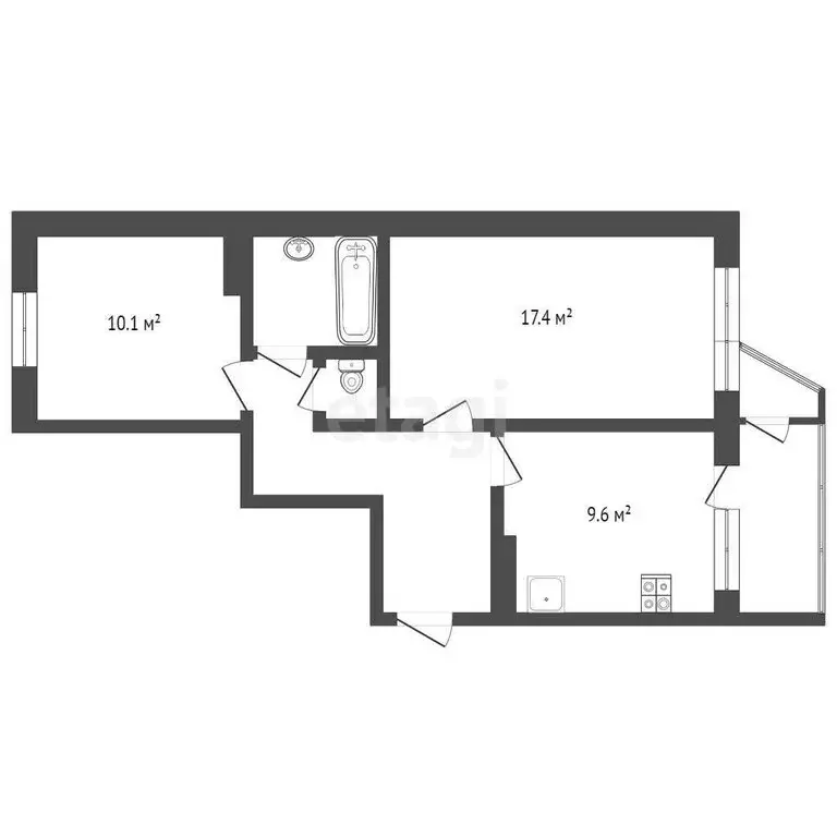2-комнатная квартира: Петропавловск-Камчатский, улица Академика ... - Фото 1
