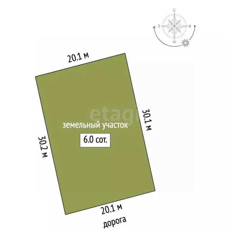 Участок в Ростовская область, Азовский район, Елизаветинское с/пос, ... - Фото 1