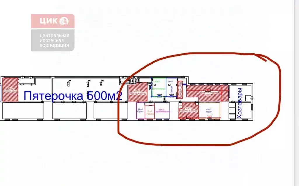 Торговая площадь в Рязанская область, Кораблино Октябрьская ул., 6 (73 ... - Фото 2