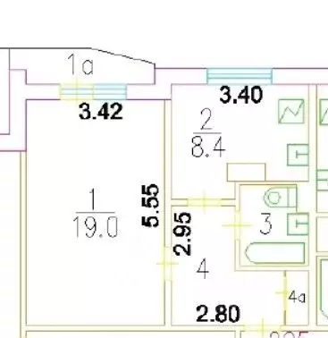 1-к кв. Москва ул. Раменки, 6К2 (37.8 м) - Фото 2