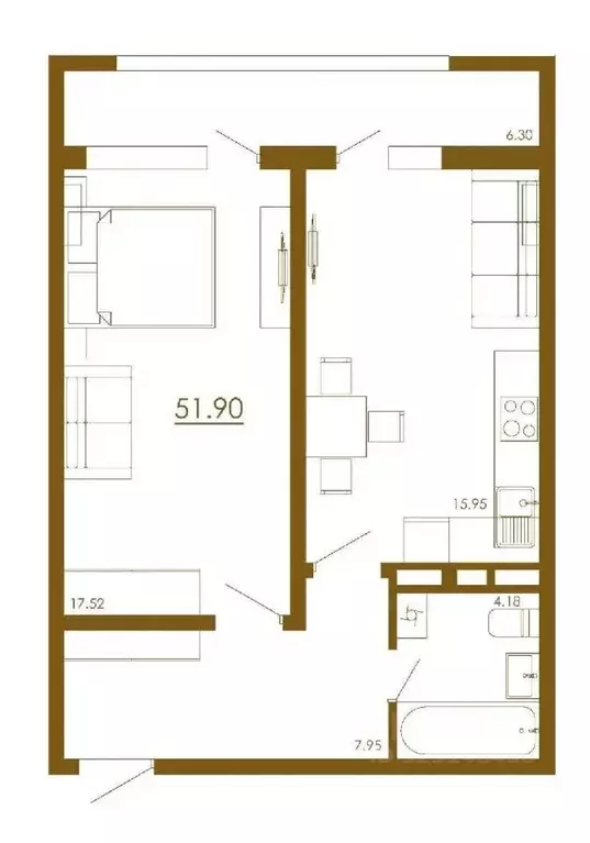 2-к кв. Крым, Симферопольский район, Мирновское с/пос, с. Белоглинка ... - Фото 2