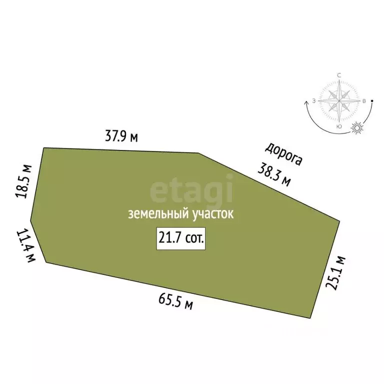 Участок в Алтайский край, Солонешенский район, с. Топольное  (21.66 ... - Фото 2