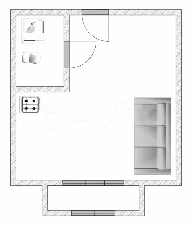 Квартира-студия, 25 м, 16/21 эт. - Фото 0