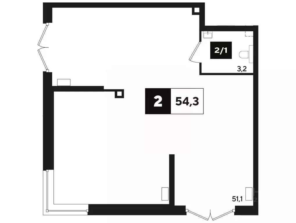 Офис в Краснодарский край, Краснодар ул. Анны Ахматовой, 6/1 (56 м) - Фото 1