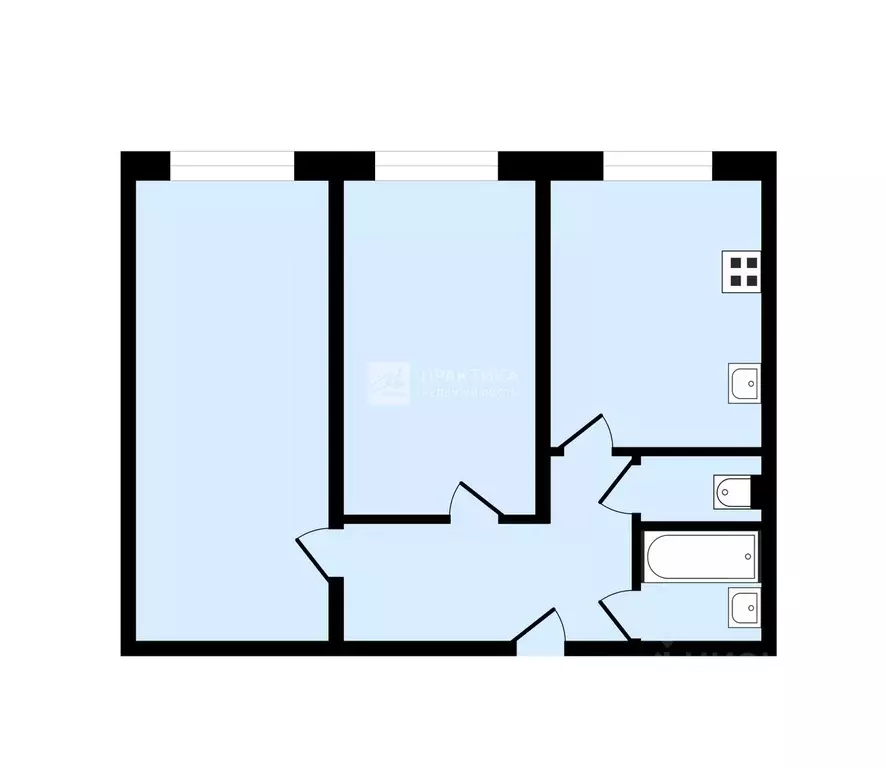 2-к кв. Москва ул. Марии Ульяновой, 17К2 (57.0 м) - Фото 2