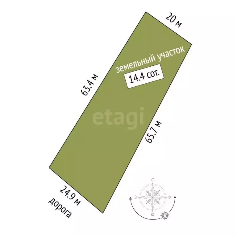 Участок в Кемеровская область, Крапивинский пгт ул. Пятаковича (14.4 ... - Фото 2