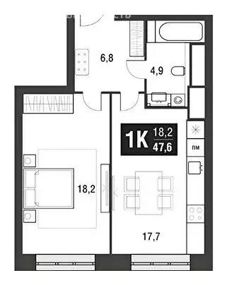 2-комнатная квартира: Москва, проезд Серебрякова, 11к2 (47.6 м) - Фото 1