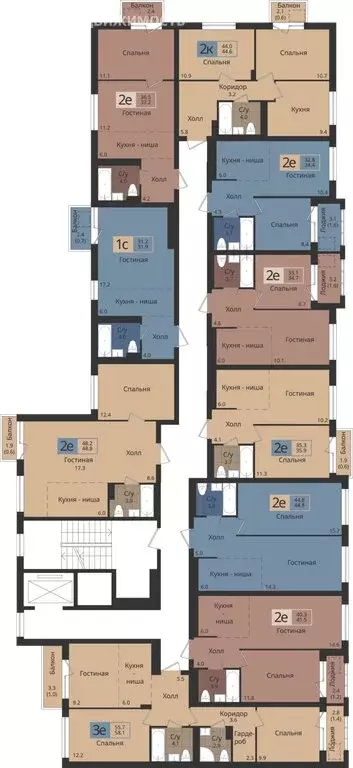 2-комнатная квартира: Пермь, улица Оборонщиков, 6 (35.9 м) - Фото 2