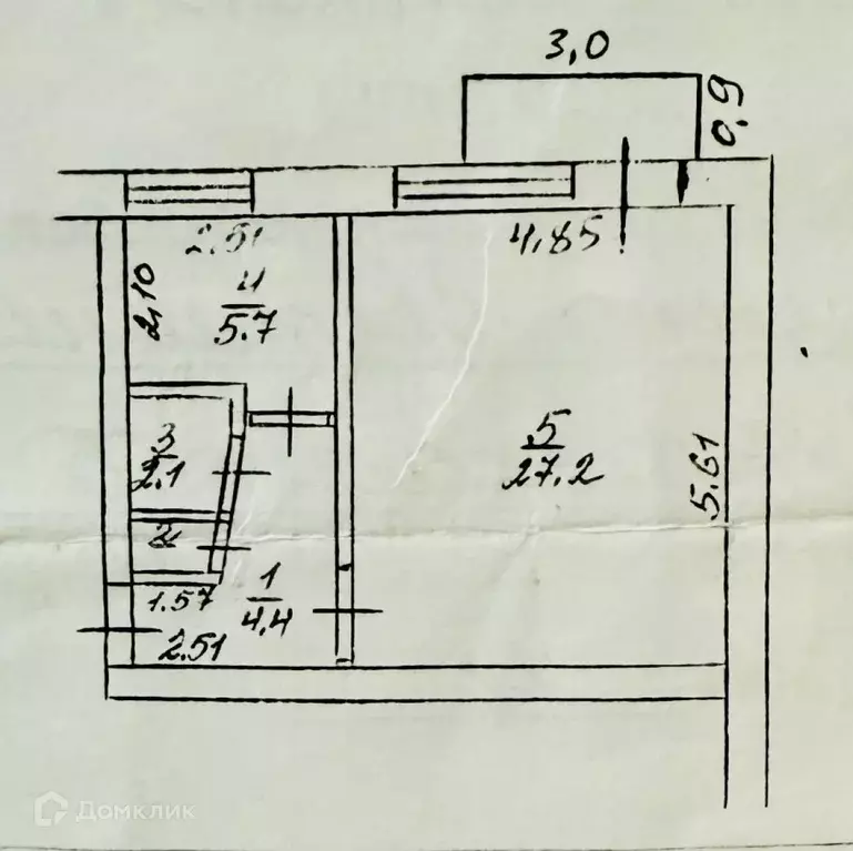 Продаётся 1-к квартира, 43.4 м - Фото 0