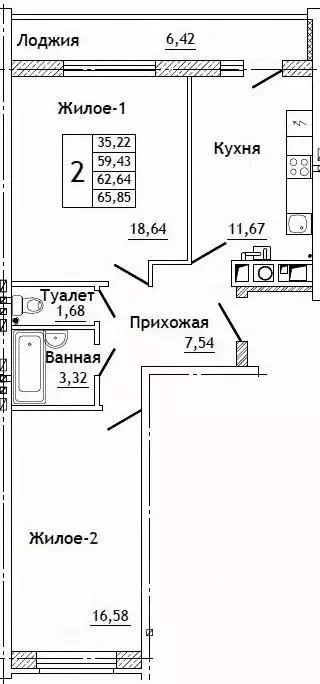 2-к кв. Смоленская область, Смоленский муниципальный округ, д. ... - Фото 0