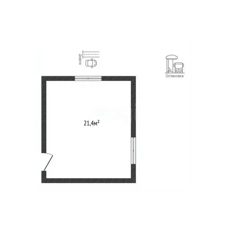 Комната Смоленская область, Смоленск Витебское ш., 18 (21.4 м) - Фото 0