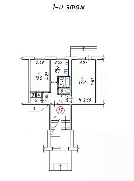 2-к кв. Крым, Керчь ул. Буденного, 6 (43.9 м) - Фото 2