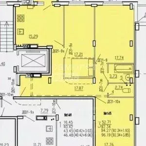 3-к кв. Курская область, Курск ул. 2-я Агрегатная, 57 (96.0 м) - Фото 1