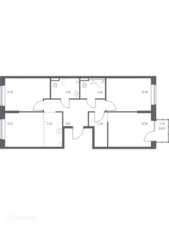 Продаётся 3-к квартира, 78.8 м - Фото 0