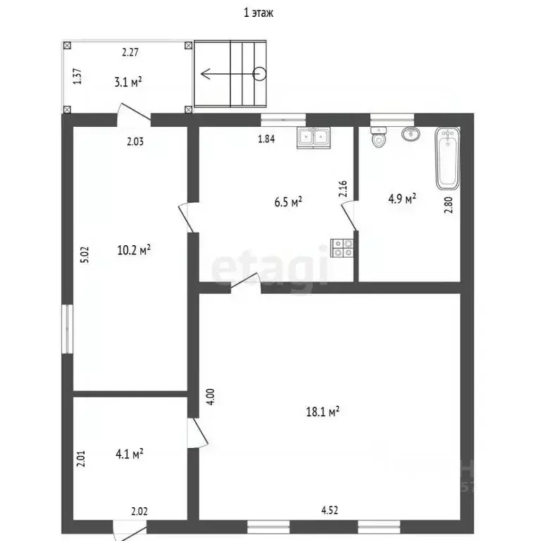 Дом в Воронежская область, Борисоглебск Горная ул., 62 (46 м) - Фото 1