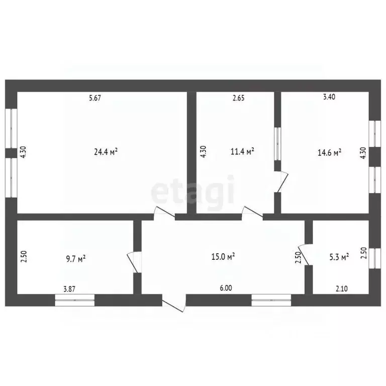 Дом в Крым, Симферопольский район, Николаевское с/пос, с. Тепловка ул. ... - Фото 2