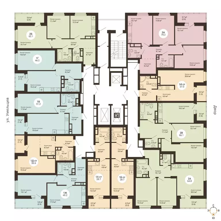 2-комнатная квартира: Екатеринбург, жилой район Вторчермет, жилой ... - Фото 2