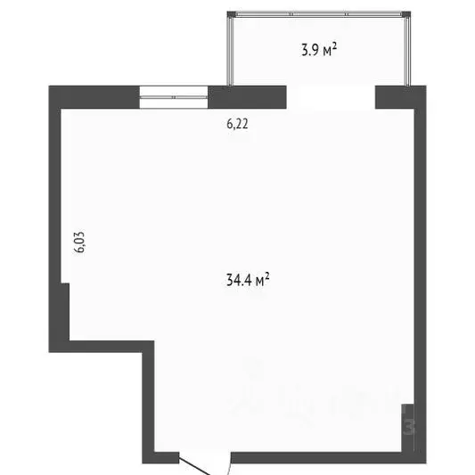 1-к кв. Крым, Евпатория ул. 9 Мая, 55Б (37.9 м) - Фото 2