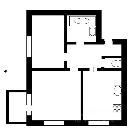2-к кв. Санкт-Петербург Туристская ул., 30к2 (46.9 м) - Фото 2