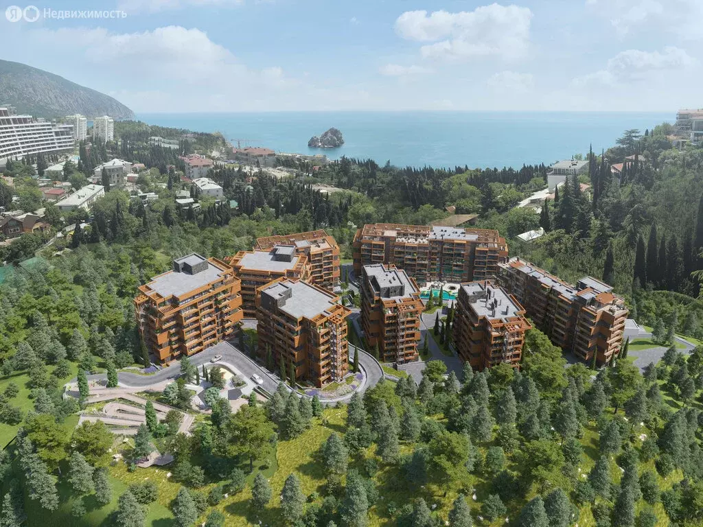 2-комнатная квартира: Гурзуф, ЖК Море Ялта (72.82 м) - Фото 2