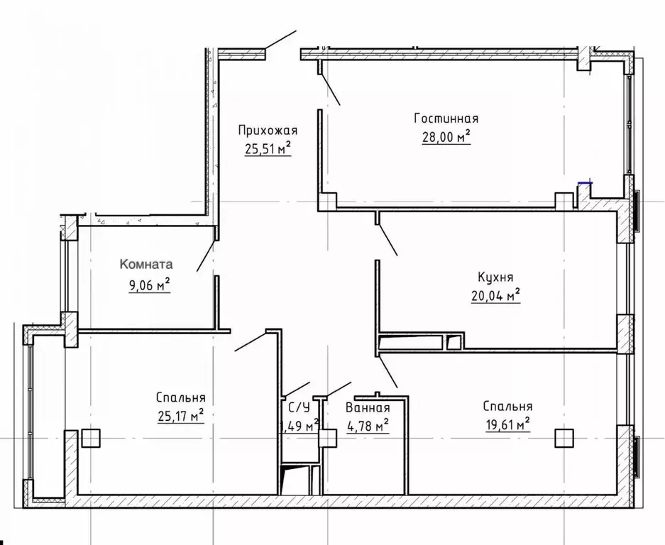 4-к кв. Кабардино-Балкария, Нальчик ул. Тлостанова, 28Б (134.0 м) - Фото 2