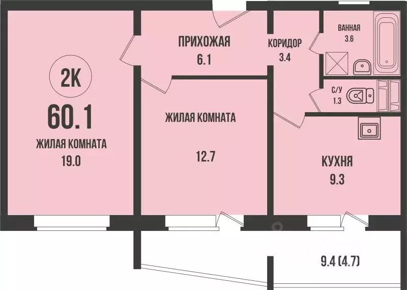 2-к кв. Новосибирская область, Новосибирск Династия жилой комплекс ... - Фото 0
