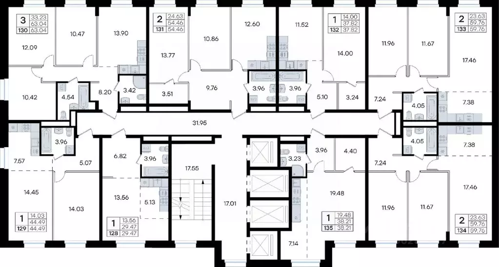 2-к кв. Приморский край, Владивосток ул. Тухачевского, 80 (59.76 м) - Фото 2