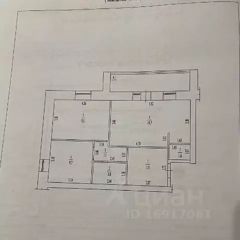 3-к кв. Кировская область, Киров ул. Гагарина, 20 (59.0 м) - Фото 2