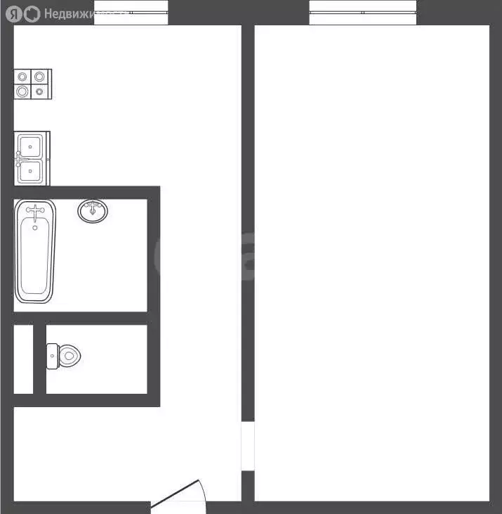 1-комнатная квартира: Прокопьевск, Институтская улица, 5А (28.9 м) - Фото 1