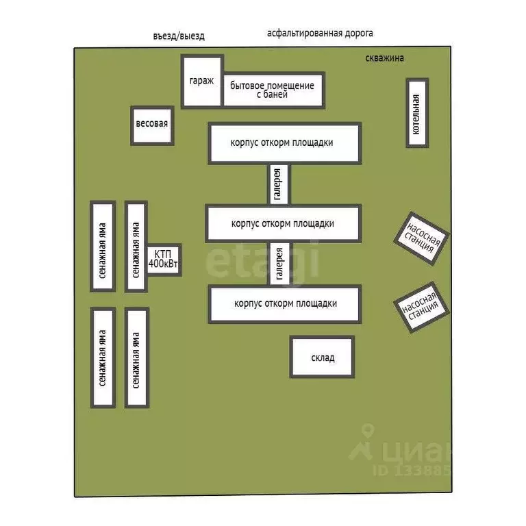 Склад в Красноярский край, Рыбинский муниципальный округ, д. Глубоково ... - Фото 2