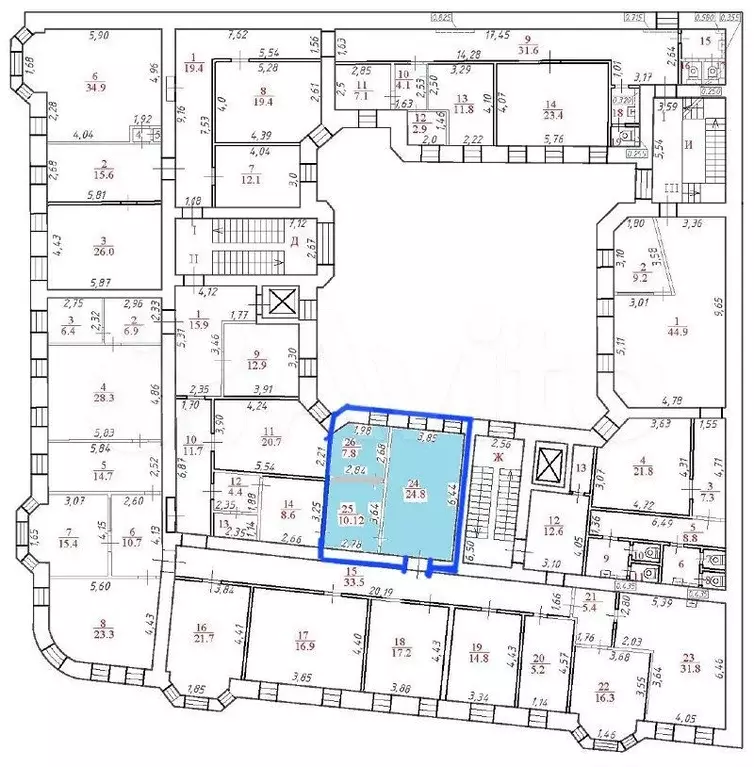 Офис в бизнес-центре метро Арбатская, 43 м - Фото 0