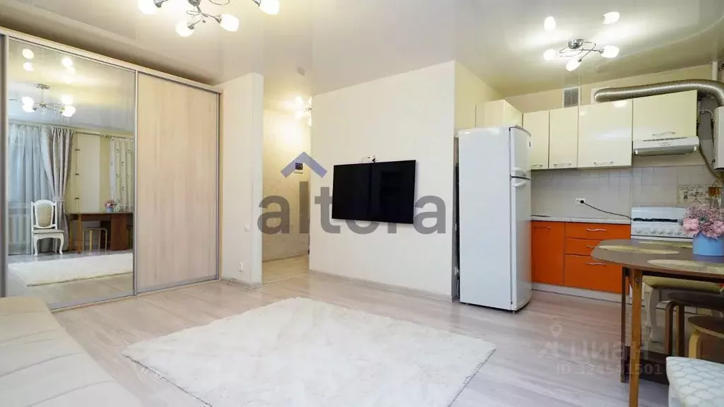 1-к кв. Татарстан, Казань ул. Болотникова, 3 (30.1 м) - Фото 1