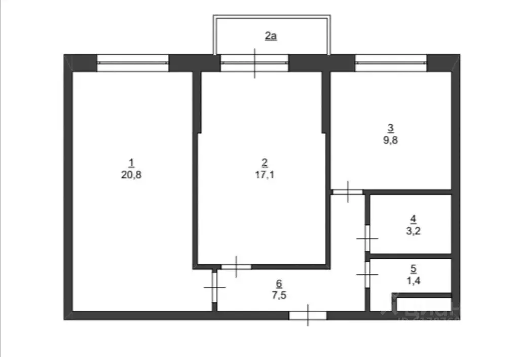 2-к кв. Москва Матвеевская ул., 11 (60.0 м) - Фото 2