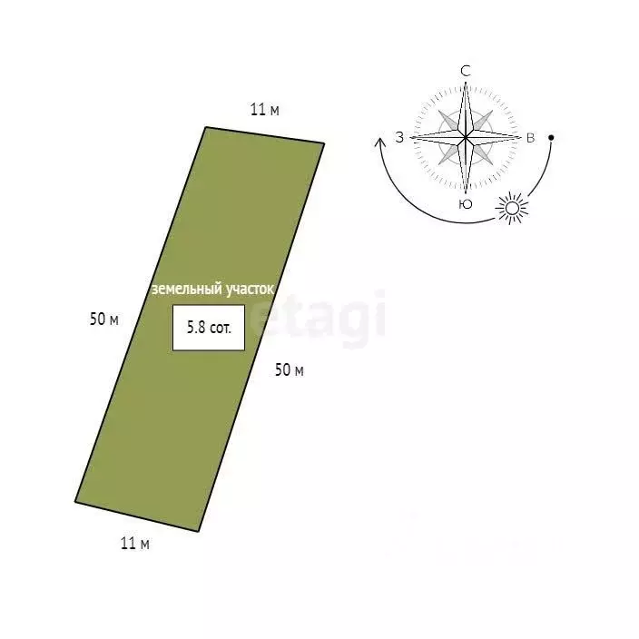 Участок в Красноярский край, Красноярск Сад № 1 НОД-3 СНТ,  (5.8 сот.) - Фото 2