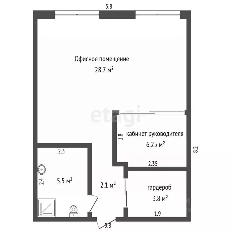 Помещение свободного назначения в Москва Аминьевское ш., 6 (50 м) - Фото 2