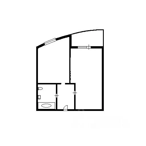 1-к кв. Новосибирская область, Новосибирск ул. Фрунзе, 230 (43.0 м) - Фото 1