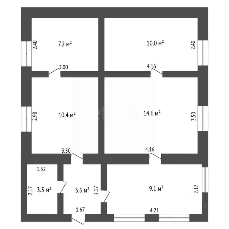 Дом в Крым, Белогорский район, с. Вишенное ул. Школьная, 35 (80 м) - Фото 1