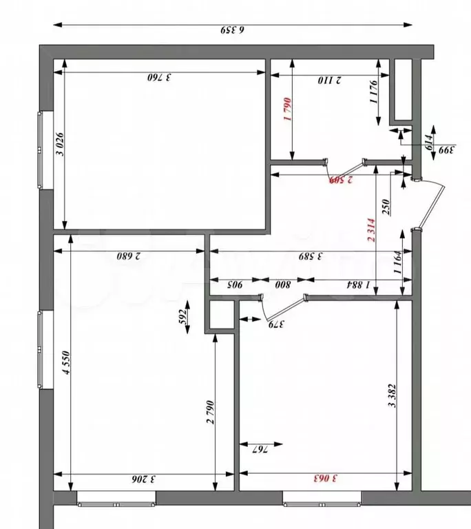 2-к. квартира, 47,9 м, 10/14 эт. - Фото 0