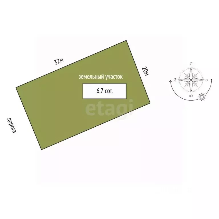 Участок в Саха (Якутия), Якутск городской округ, с. Табага ул. Дачная ... - Фото 2