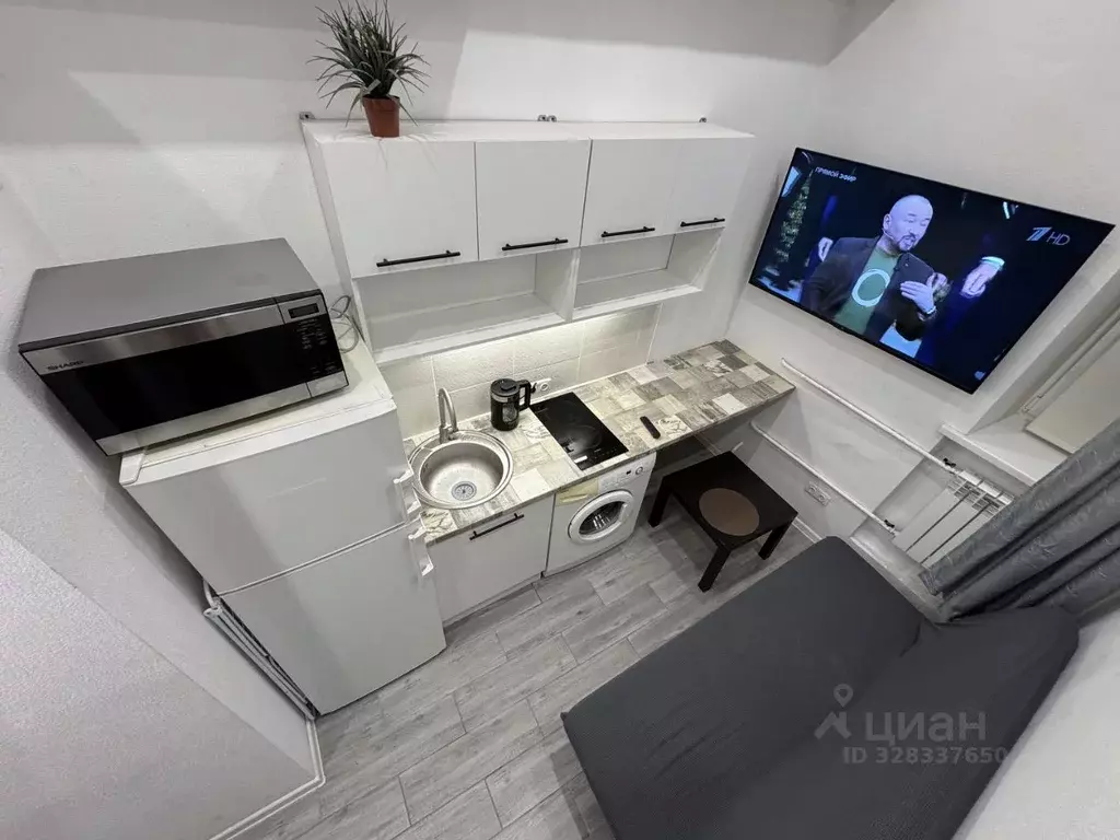 Студия Москва ул. Сущевский Вал, 41 (20.0 м) - Фото 1