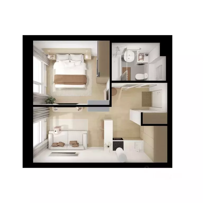 1-к кв. Московская область, Котельники Парковый мкр, Белая Дача Парк ... - Фото 2