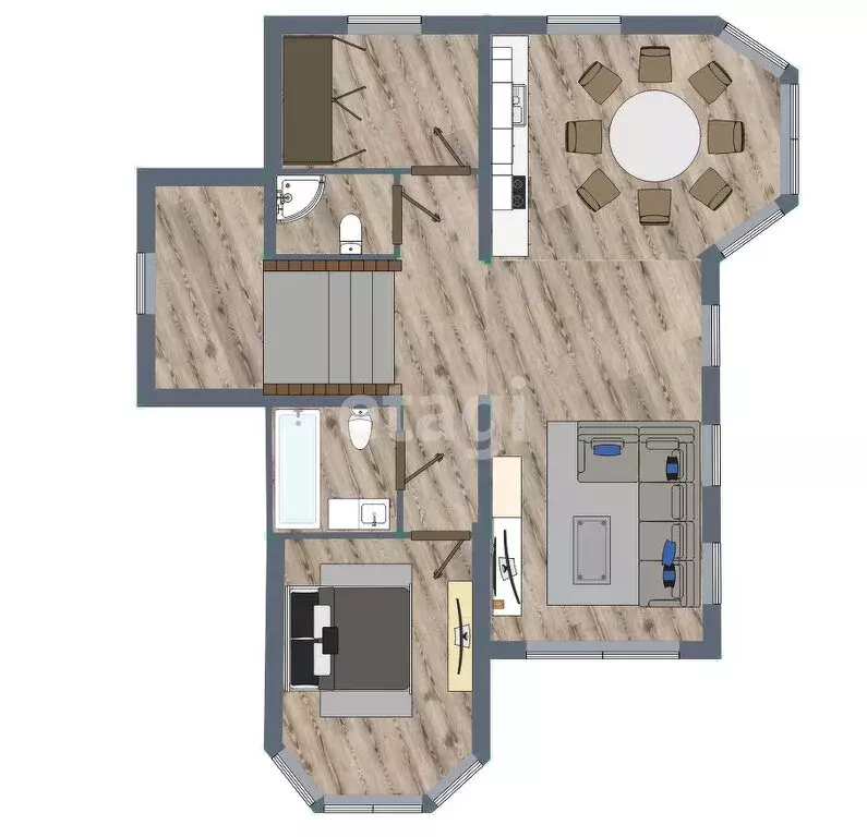 Дом в Южно-Сахалинск, Комсомольская улица (306.4 м) - Фото 2