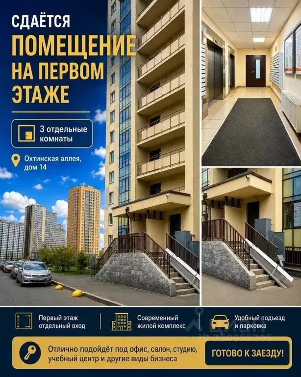 3-к кв. Ленинградская область, Мурино Всеволожский район, аллея ... - Фото 2